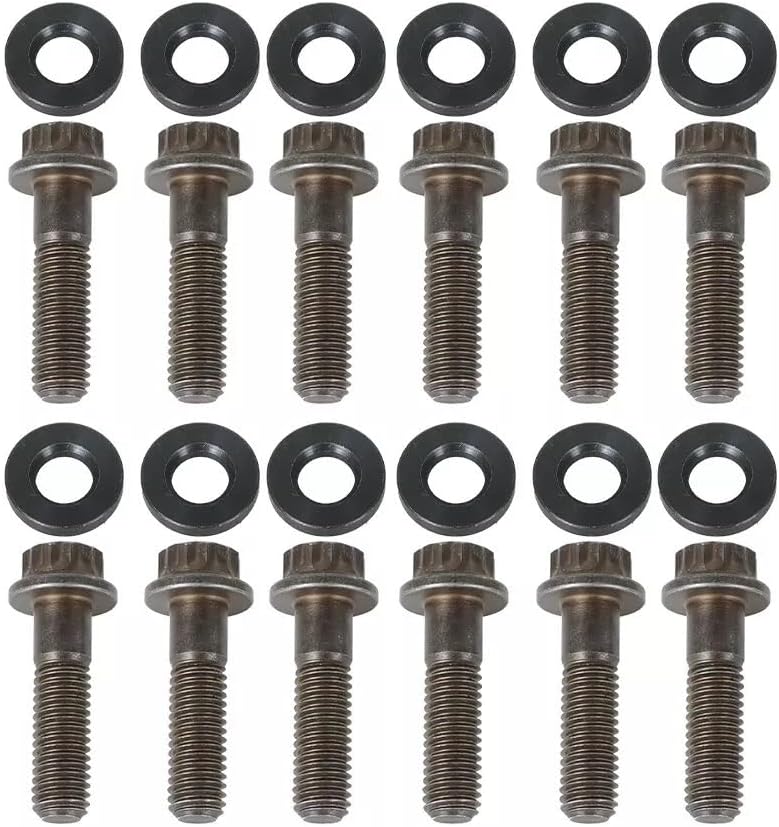 Auto Parts 12× Chromoly Header Manifold Bolts LS1 LS2 Fit for GM LS Series 134-1202 Strong and Durable