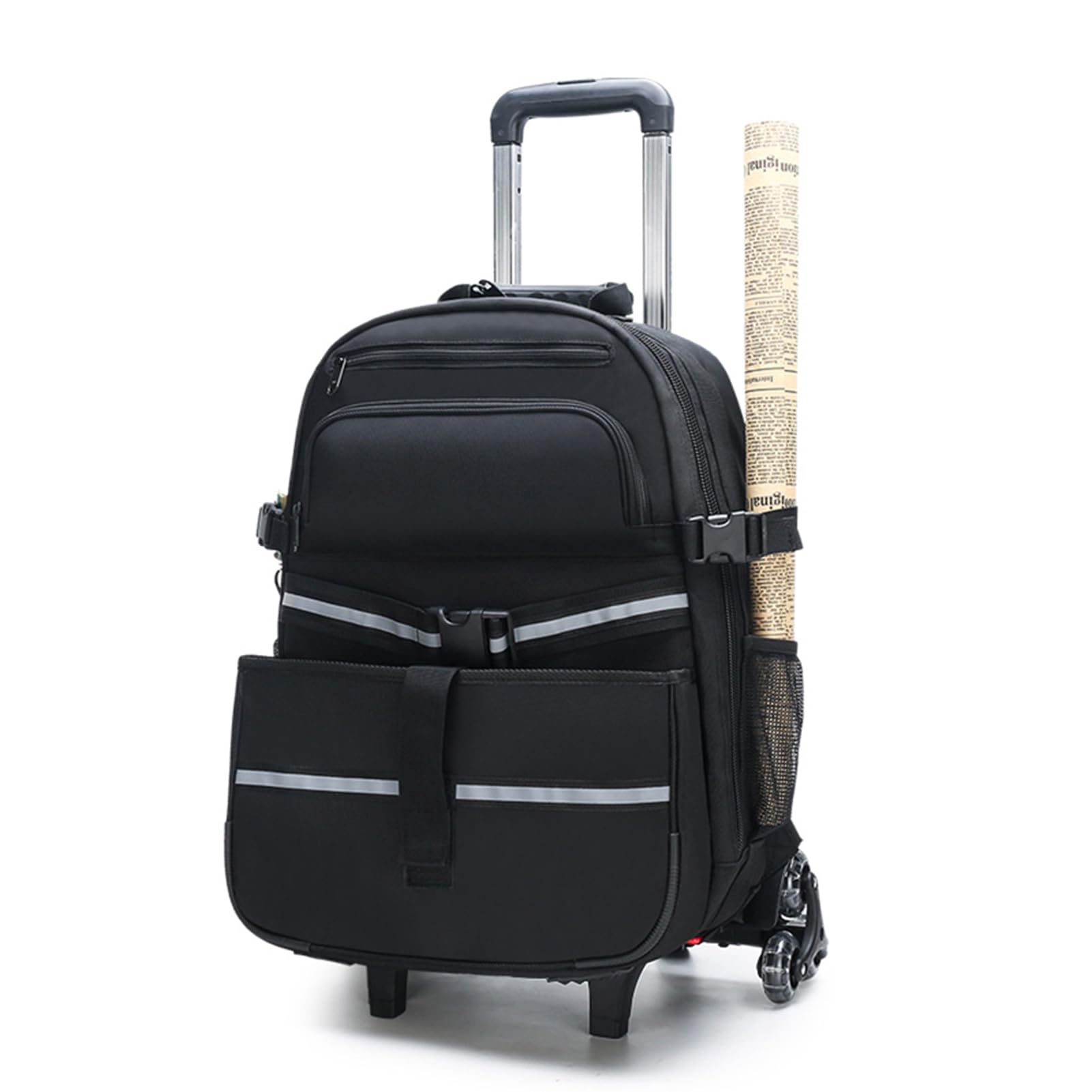 Mochila con Ruedas para Herramientas,Mochila De Viaje con Ruedas - Mochila Impermeable Desmontable - con Ruedas Trolley Mochila Maleta para Electricista,Fontanero,HVAC,Reparador De Cables