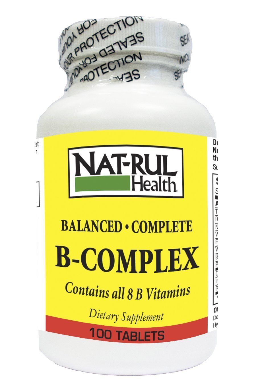 NAT-RUL Vitamin B-Complex 100 Tablets