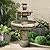 watnature 48”Tall Zen Modern Outdoor Fountain with Pump for Garden, Patio, Backyard,Deck,Lawn, Porch, 3-Tiered Pagoda Garden Fountain Outdoor for Birds Bath?Pump Cord Long 9.83ft?