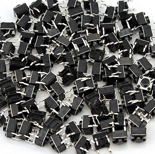 Scrox 50 Pcs Micro Interrupteur Tactile Accessoires Boutons poussoirs électroniques Changer