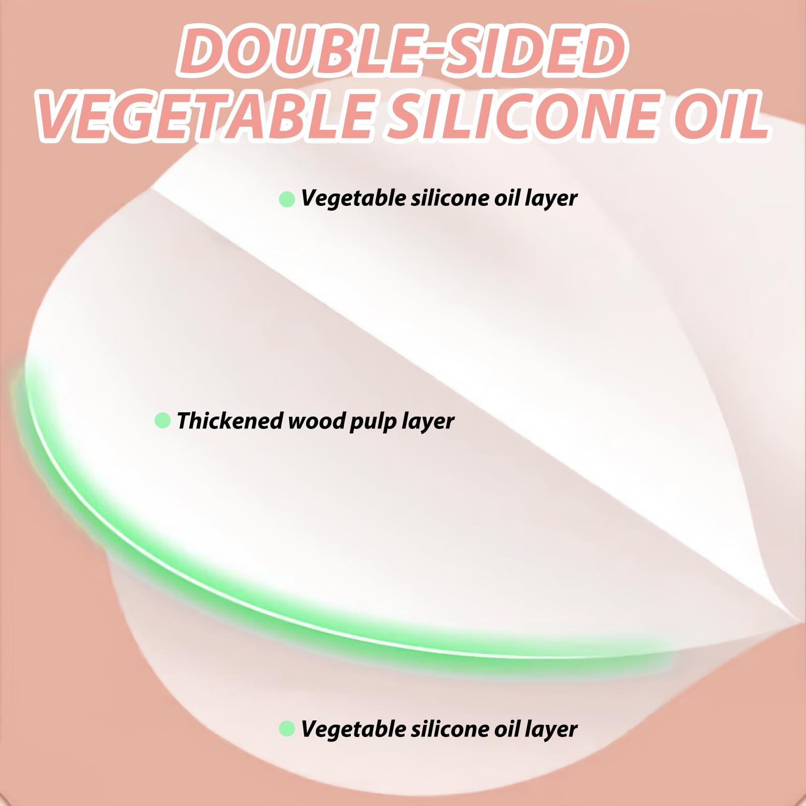 JINSIHU Papier Parchemin Antiadhésif 500 Pièces 11cm Rond pour Burgers Steaks Hachés Barbecue