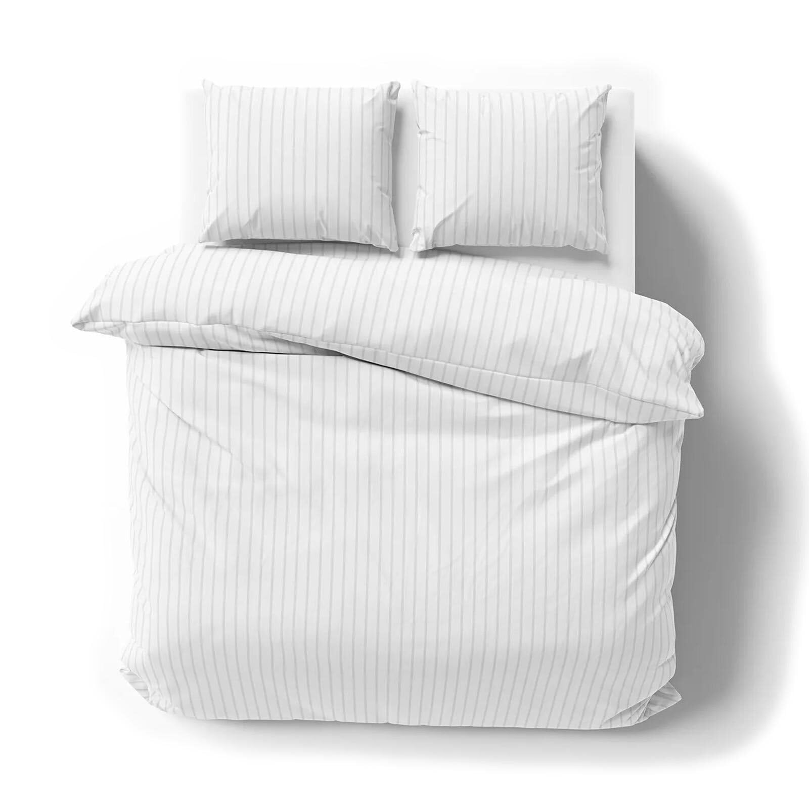 Lorena Mako-Satin Bettwäsche Verona Kissenbezug einzeln 80x80 cm | weiss