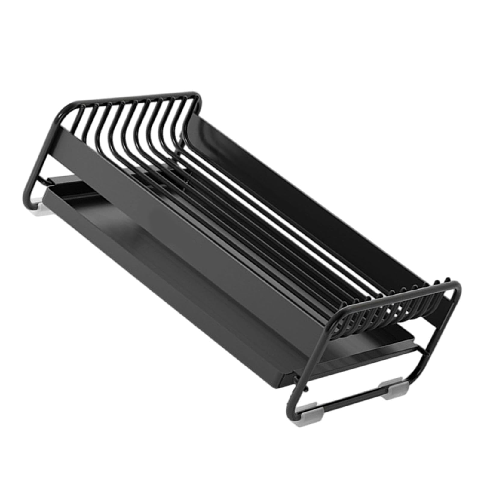 HENYGEN Stylish Carbon Steel Soap Saver Tray with Drainage Base Wall Mounted Dishes for Hygienic and Neat Countertop Tray
