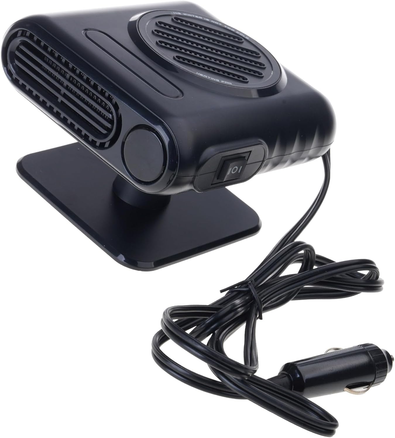 3 Efficient ABS Automotive Heater 150W, Quick Warm Air Defroster for Windshield & Cabin in Cold Weather Car Defrost Defogger