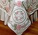 Design Works Crafts Stamped Embroidery Floral Wreath Quilt Blocks (Set of 6), 18 by 18"