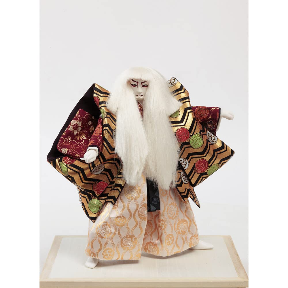 Amazon.co.jp: 久月official 日本人形 連獅子 清村好英作 正絹7号