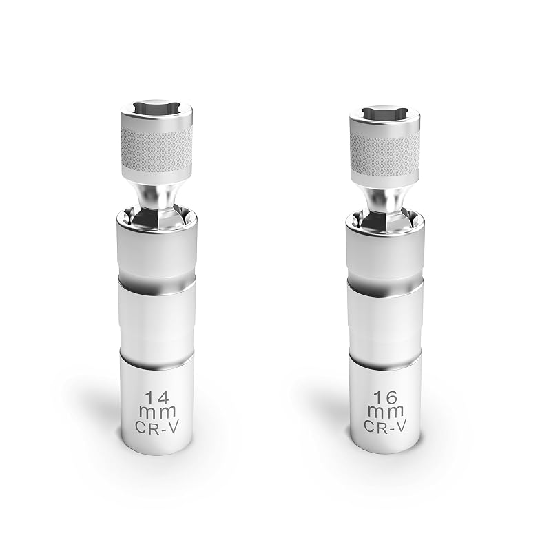 Soquete Magnético Articulado para Remoção de Velas de Ignição 14 mm e 16 mm, Encaixe 3/8 pol., 12 Pontos FGIEU CT-1250