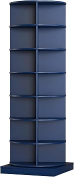 Rotating Shoe Rack, 7-Tiers Storage Shoe Rack Tower, Free Standing 360Shoe Storage Organizer for Entryway Living Room Hallway Navy Blue, 7-Tiers