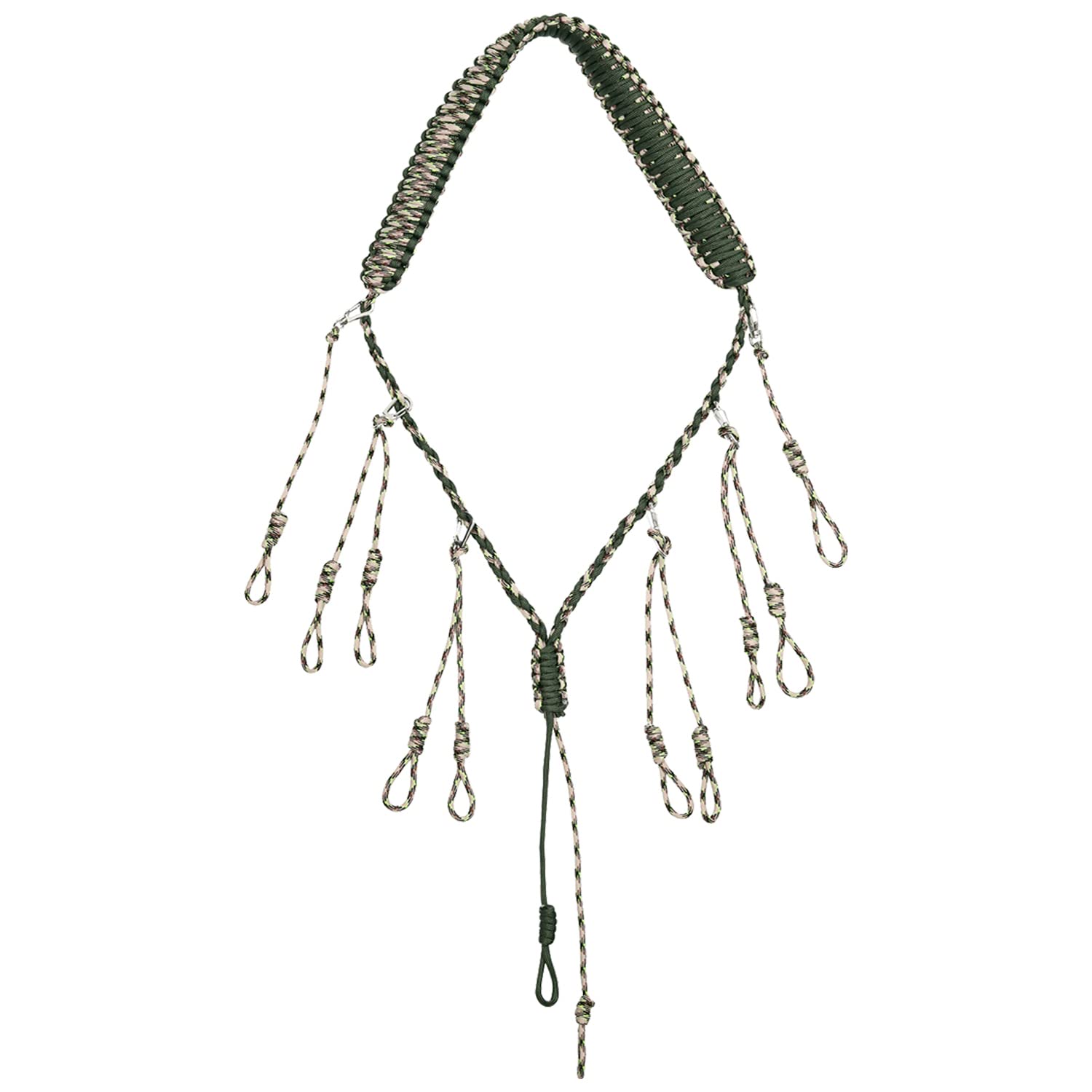 PSKOOK Duck Call Lanyard Paracord Hunting Goose Calls 12/16/20 Adjustable Loops Outdoor Predator Gear for Pheasant Waterfowl Hand Braided Necklace