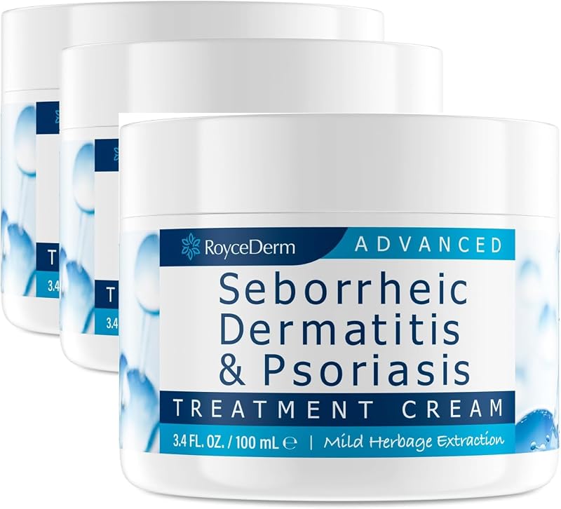 Roycederm Creme para cuidados do couro cabeludo, Pacote com 3