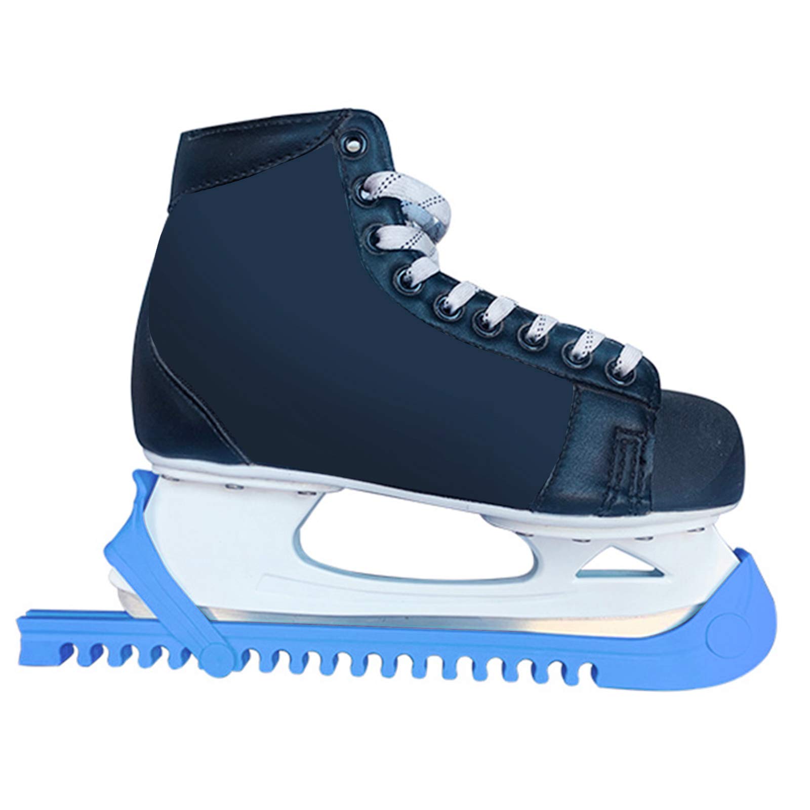 Lot de 10 protections universelles pour patins à glace Bleu