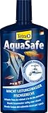 Tetra AquaSafe para Agua de Acuario Natural y Apta para Peces, Neutraliza las Sustancias Nocivas del Agua del Grifo, Botella de 500 ml