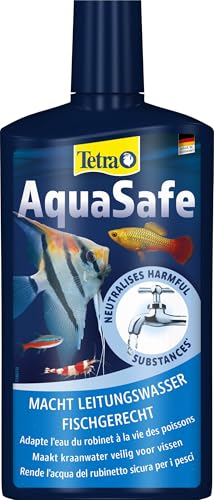 Tetra AquaSafe - Qualitäts-Wasseraufbereiter für fischgerechtes und naturnahes Aquariumwasser, neutralisiert fischschädliche Stoffe im Leitungswasser, 500 ml Flasche