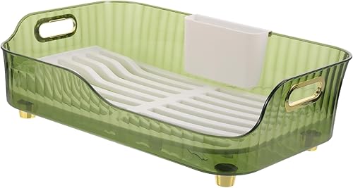 Escurridor de cubiertos, escurridor de platos de cocina, escurridor de platos para fregadero, escurridor de platos, organizador de platos de cocina,