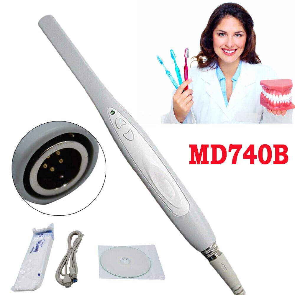 Caméra intra-orale sans fil caméra intra - orale dentaire 1,3 méga 1/4 "USB md740b avec LED pour inspection orale des personnes et des animaux domestiques.