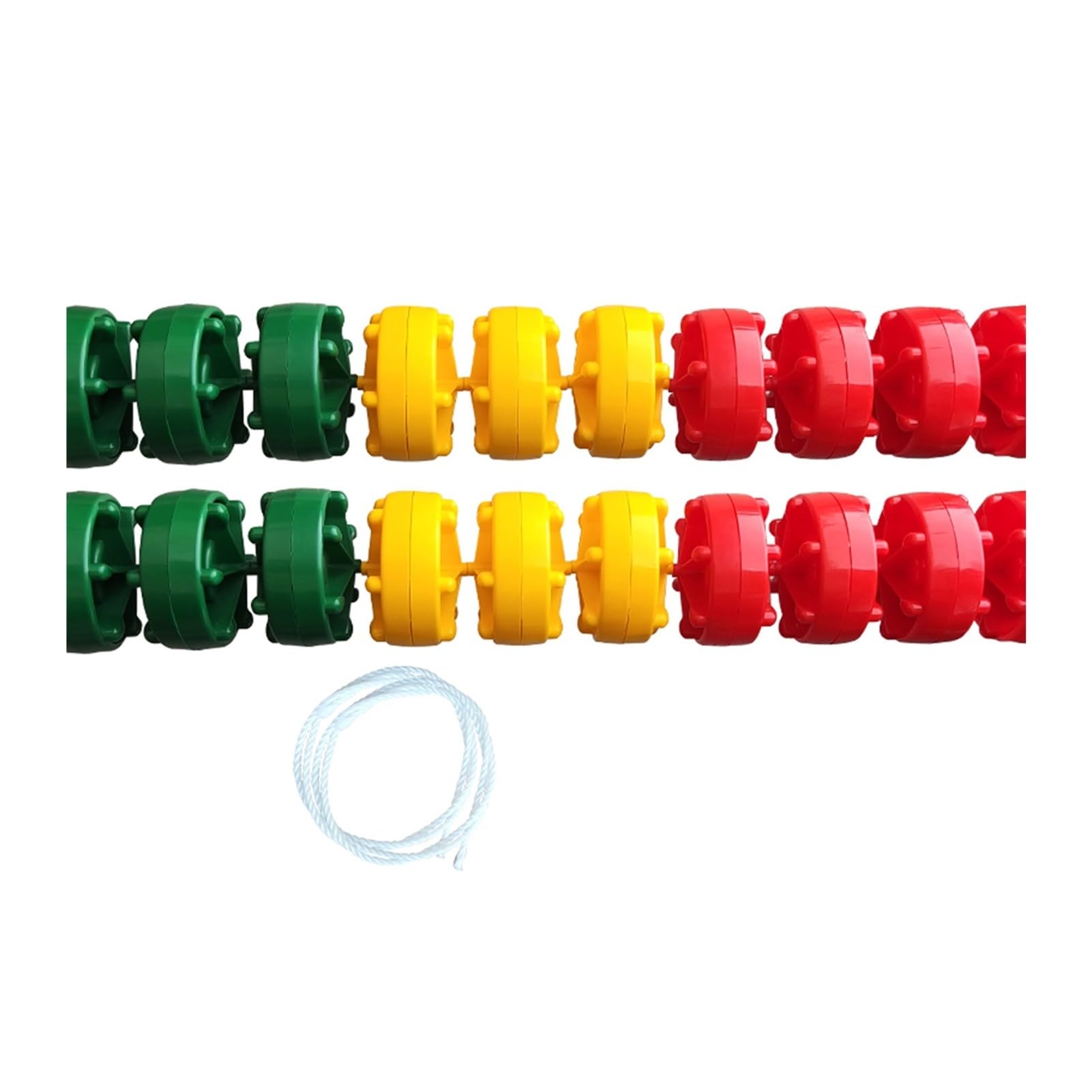 Kit de separadores de carril de natación, cuerda de seguridad profesional para piscina con flotador de playa/parque acuático, cuerda divisora de cordón flotante para carriles de natación y zonas
