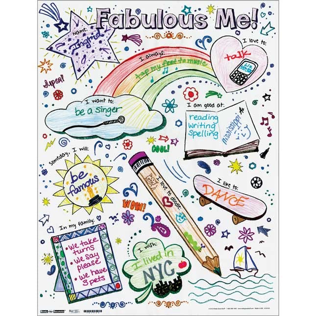 Photo 1 of Ready-to-Decorate Fabulous Me! Posters - Set of 24