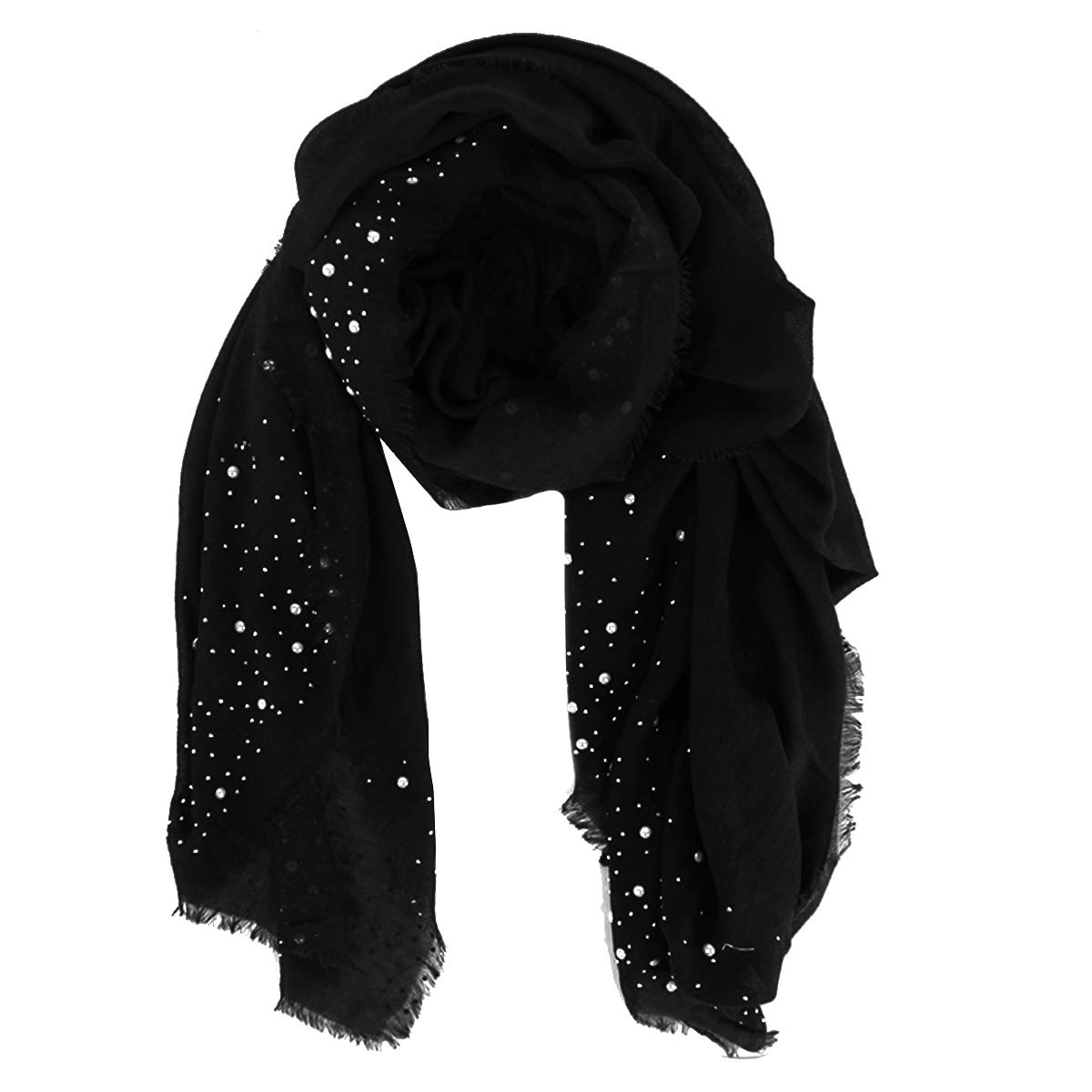 Women Solid Color Muslim Headscarf Turban Lightweight Jersey Hijab Scarf Wrap