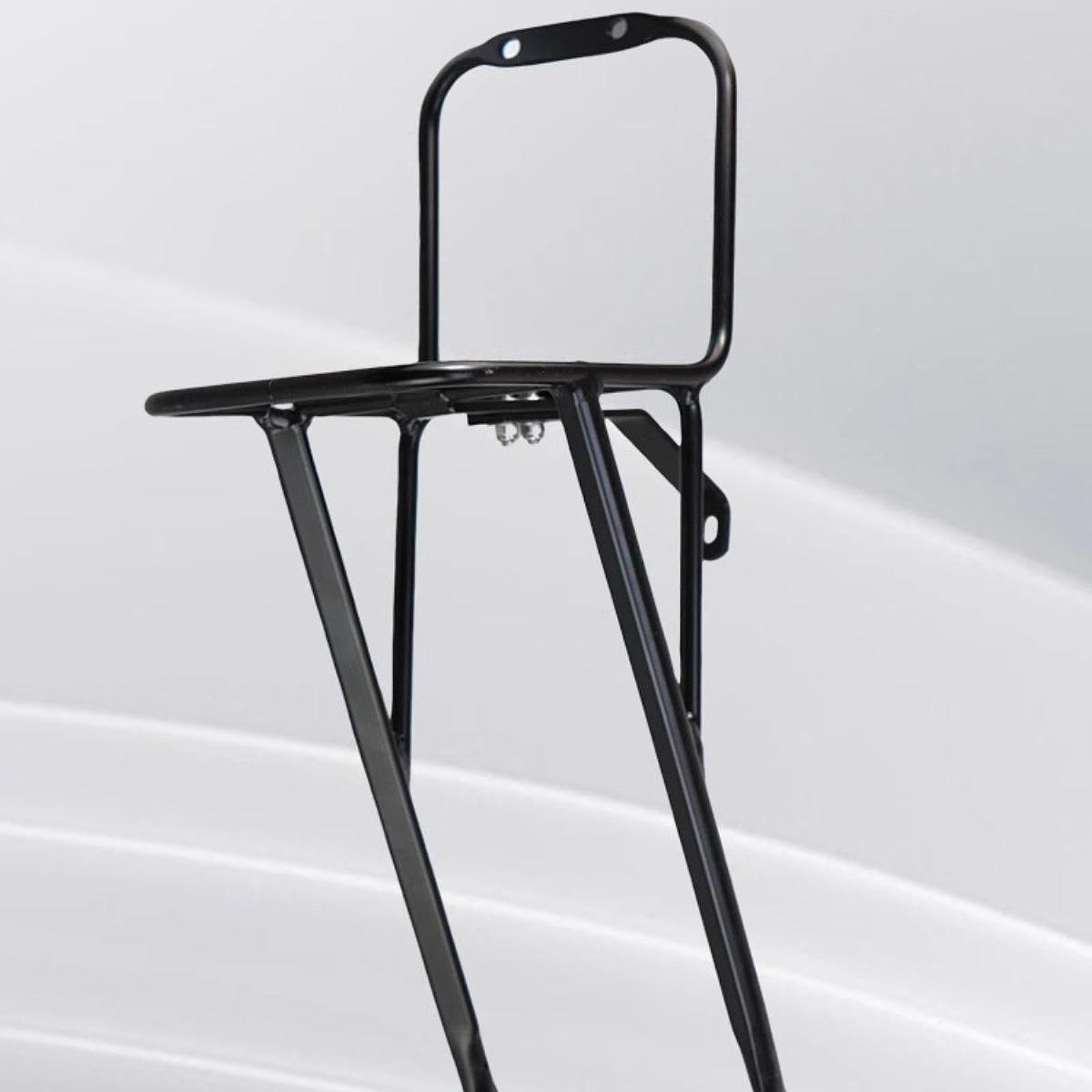 Gralara Porte-Bagages Vélo Avant Universel, Support Fourche Avant en Alliage d'Aluminium, Sacoche de Chargement, Rack Fourche pour Panier, pour Randonnée et Tourisme