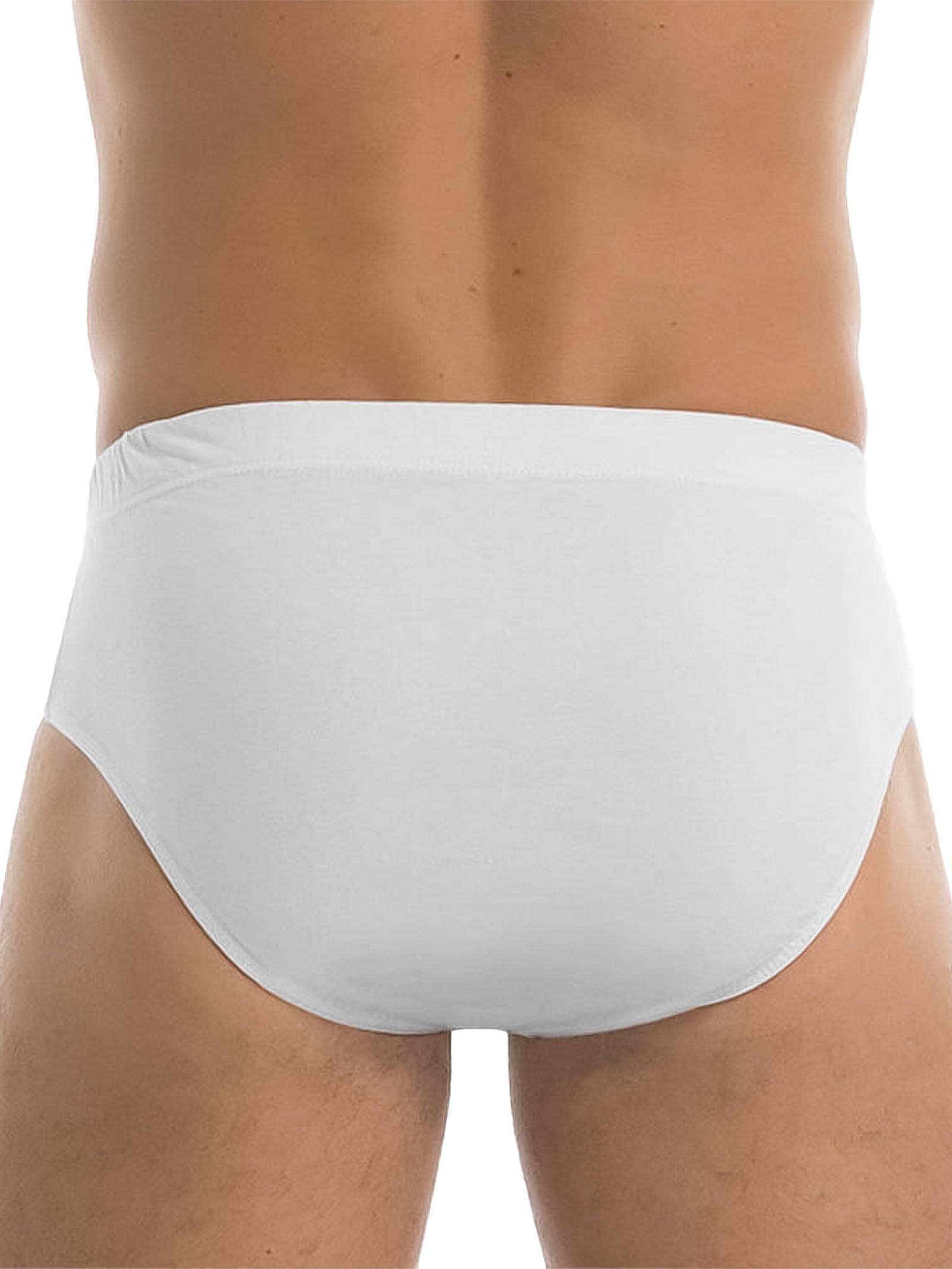 GARDA - 6 Slip Midi Uomo in Cotone Bielastico, Slip Medio Elastico Ricoperto 3471