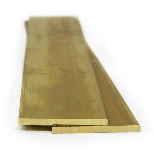 Barra plana de latón de 116 pulgadas (.0625) x 1 x 6 pulgadas, fabricación de cuchillos, manualidades, barra C110-2