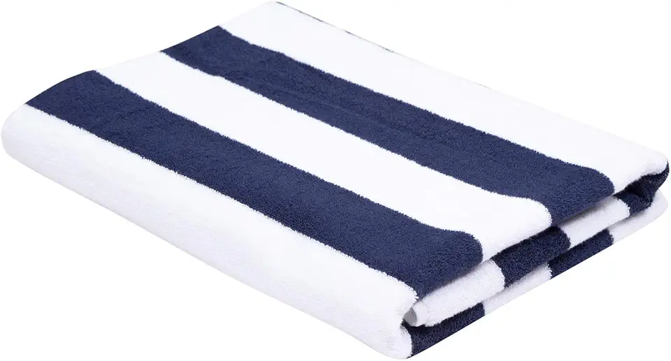 Toalha de Piscina Ibiza Teka Azul Escuro Algodão e Poliéster