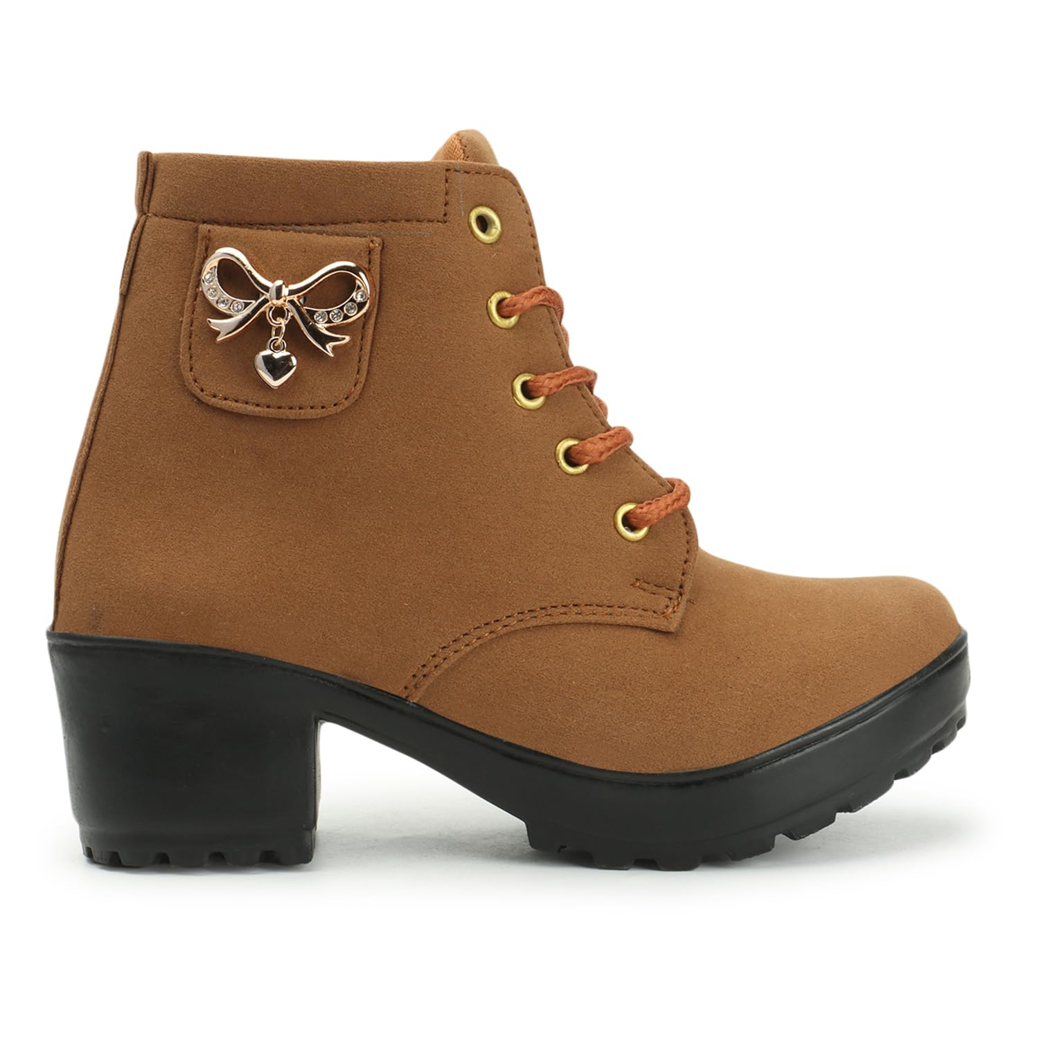 Krafterboots Shoe Denim Jeans For Girls High Heel Ankle Stylish