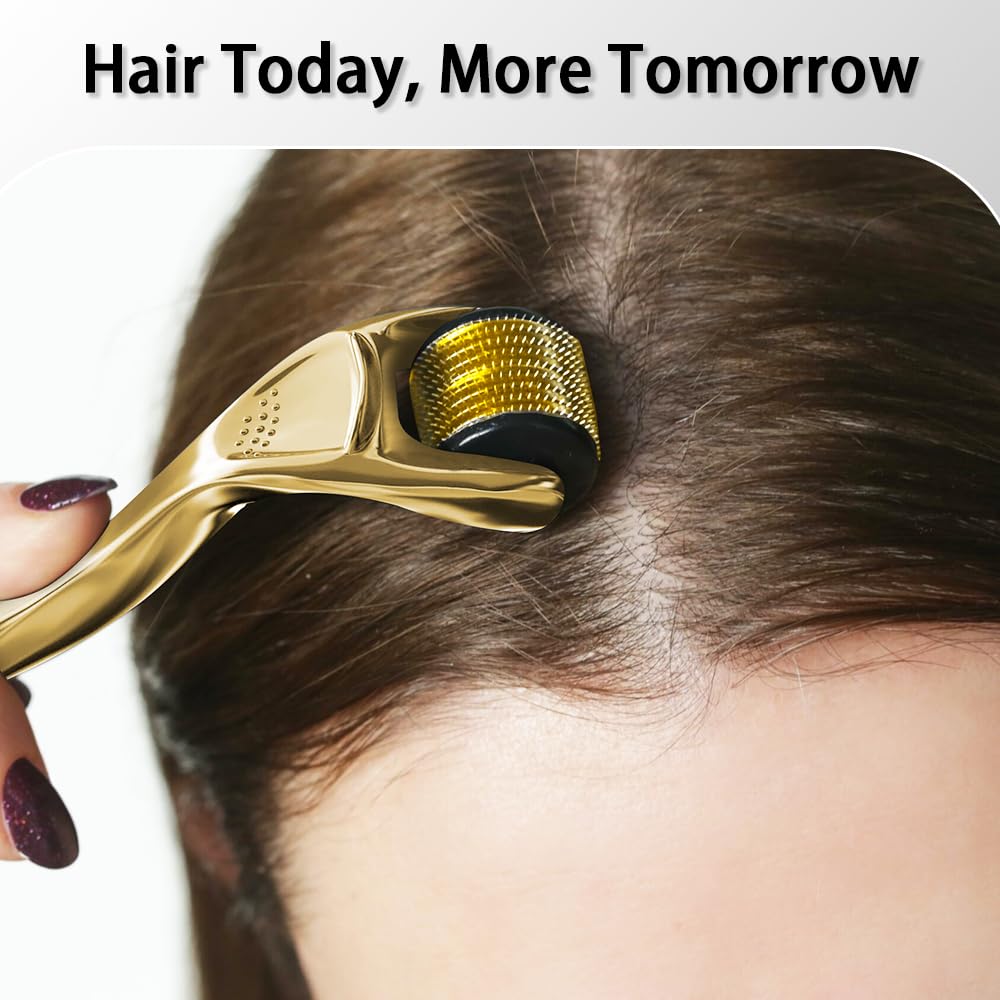 Derma Roller 0.5MM for Women and Men Microneedling Roller for Hair Beard Facial Skin Face — view 5