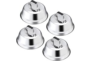 Leonyo Premium Burger Cover for Griddle, Set of 4