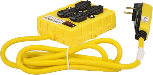 Alert 4215-6GFCI Portable Ground Fault Interrupter w/Four 15 A Circuit