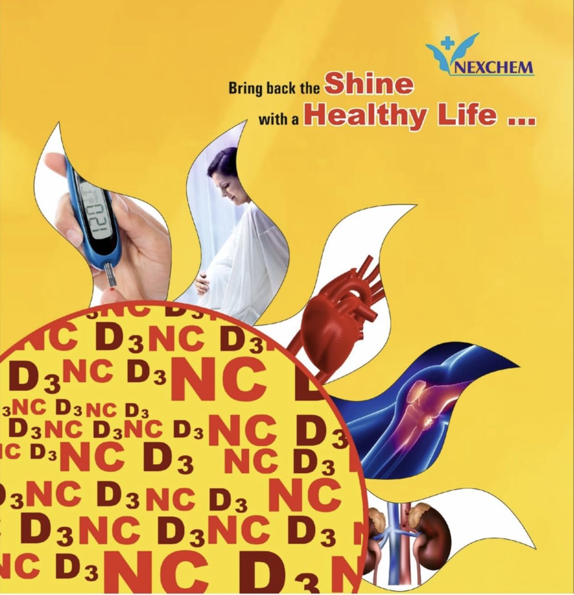 Nexchem NC D3 Vitamin D3 + K2 (MK-7) Tablets | 600 IU Vitamin D3 + 55 mcg K2 | Supports Bone, Heart Health & Immunity | 100% Vegetarian | 120 Tablets — Amazon image 6