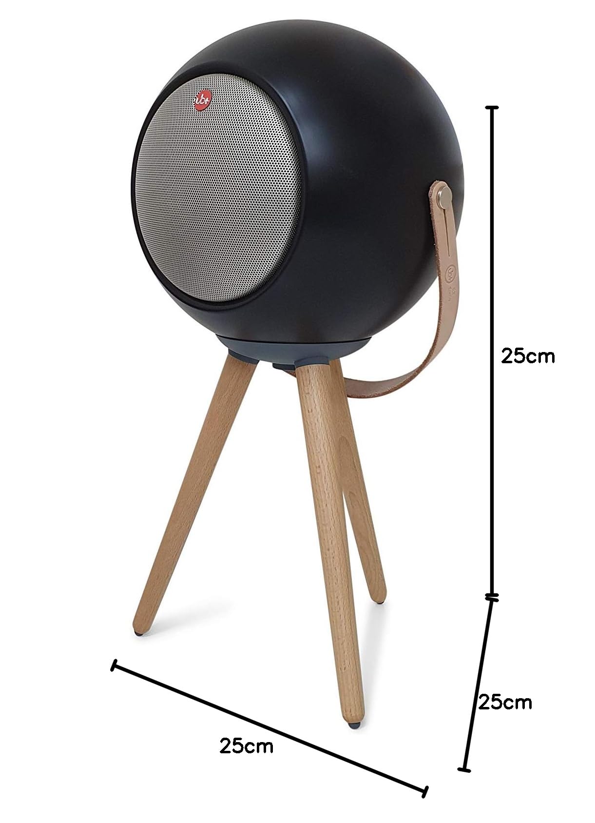 Głośnik Bluetooth UB+ Eupho E2, lekki, 30 godzin odtwarzania, wciągający, krystalicznie czysty dźwięk, mocny bas, głośnik stojący lub stołowy, idealny do użytku wewnątrz i na zewnątrz, czarny matowy