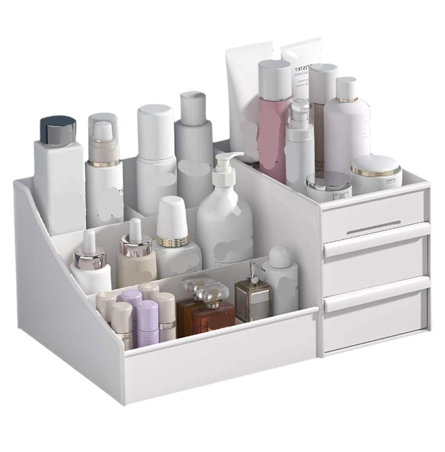 Organizer na Biurko Organizer Biurowy Organizer Na Biurko Z Przegródką Na Długopisy Do Przechowywania Kosmetyków Na Biurko Do Biura Szkolnego Organizery na Biurko Organizer na Biura (Color : White,