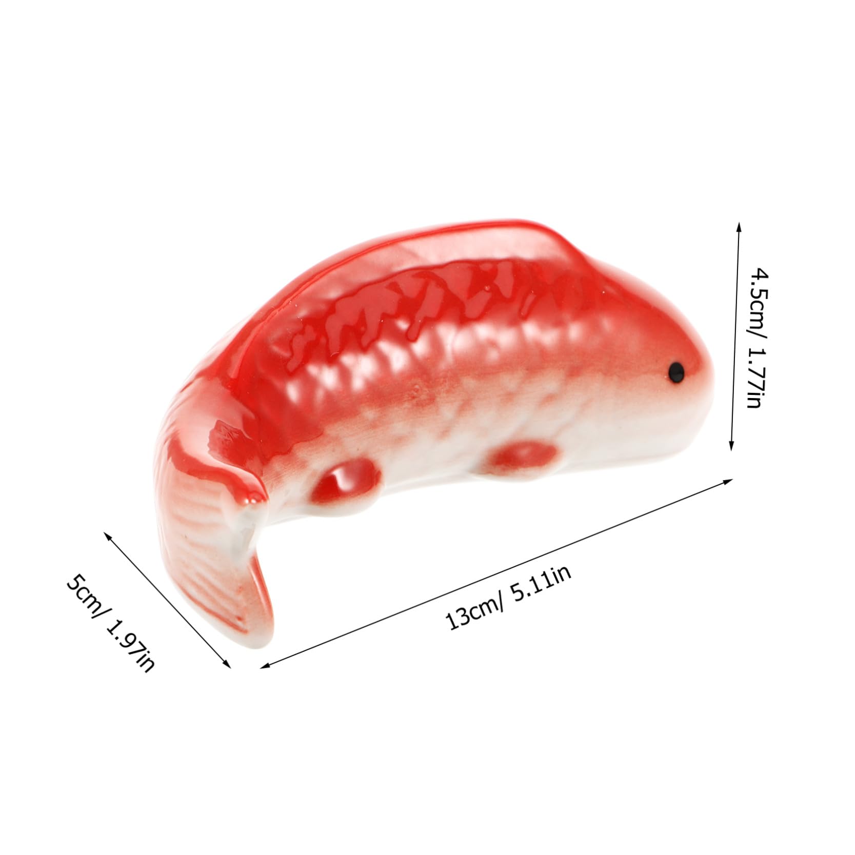 BESPORTBLE 5stücke Dekorative Keramik Fische Für Aquarien Schwimmende Cartoon-fischstatue Langlebige Aquarium-deko Für Unterwasserlandschaften Und Fischtank-zubehör