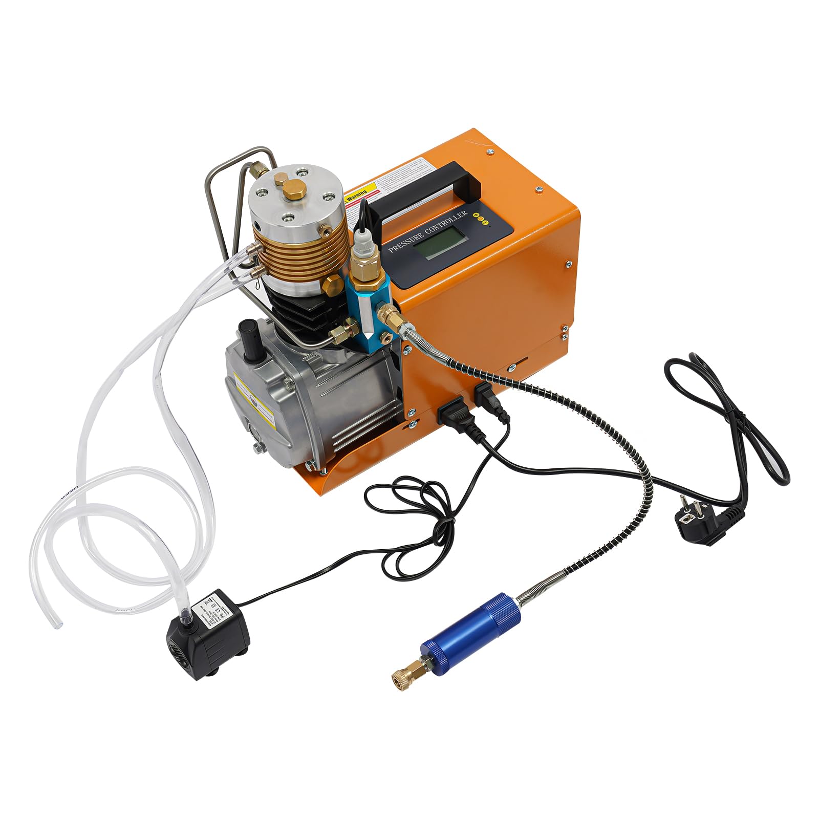Compresor PCP, compresor de aire de alta presión de 30 MPa, 1800 W, 2800 rpm, bomba de compresor de aire, volumen de inflado 26,42 gal/min, compresor de inmersión para inflar neumáticos, pistola de