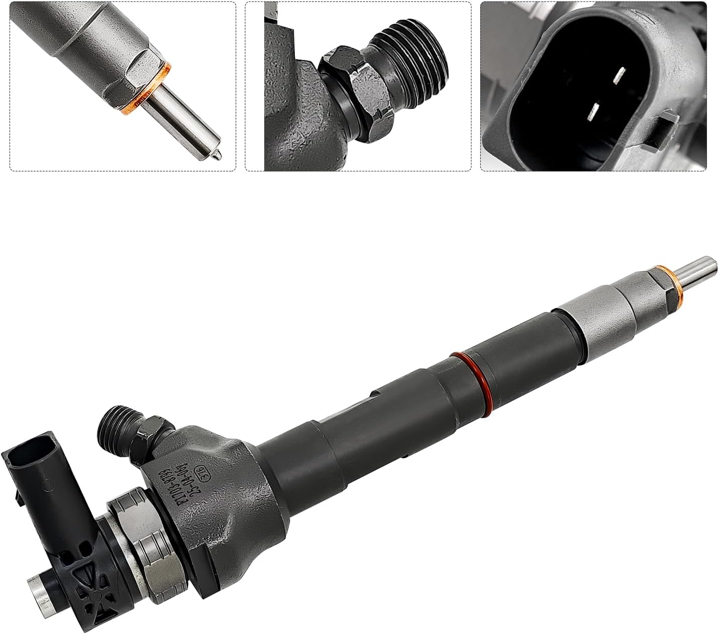 03L130277J 4-Pieces Fuel Injector Replacement for AUDI A1 A2 A3 A5 A6 2.0 TDI for Seat Alhambra, Altea, Exeo for Skoda Octavia for VW Golf Amarok 03L130277Q 0445110369 0445110368