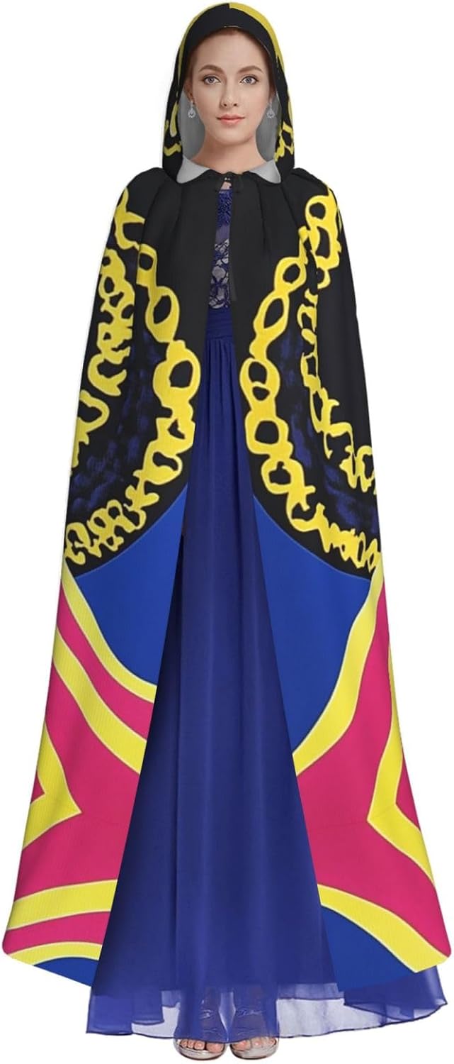 crown Unique Darkness Poncho Shawl - Customizable Wearable Blanket for Women, Perfect Halloween Costume Accessory, Knight, Akatsuki, and More