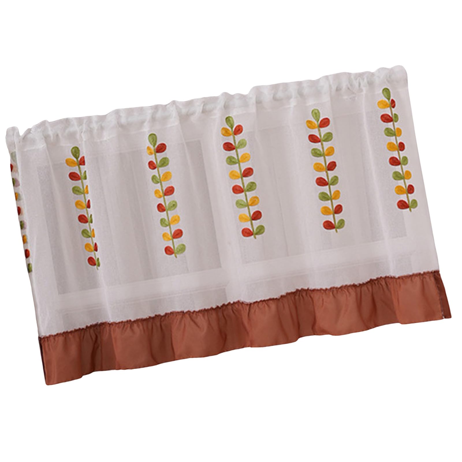 HDOYTXXM Embroidery Curtain 150x60cm Flower Window Polyester Fabric for Home Privacy Flower Curtains