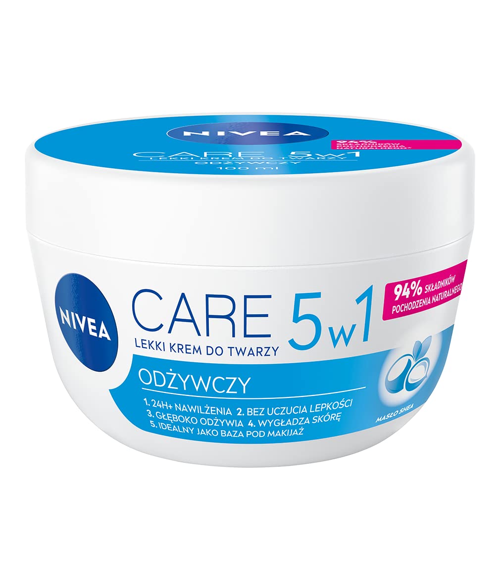 Nivea Care 5In1 Leichte Gesichtscreme 100Ml Pflege Für Jeden Tag