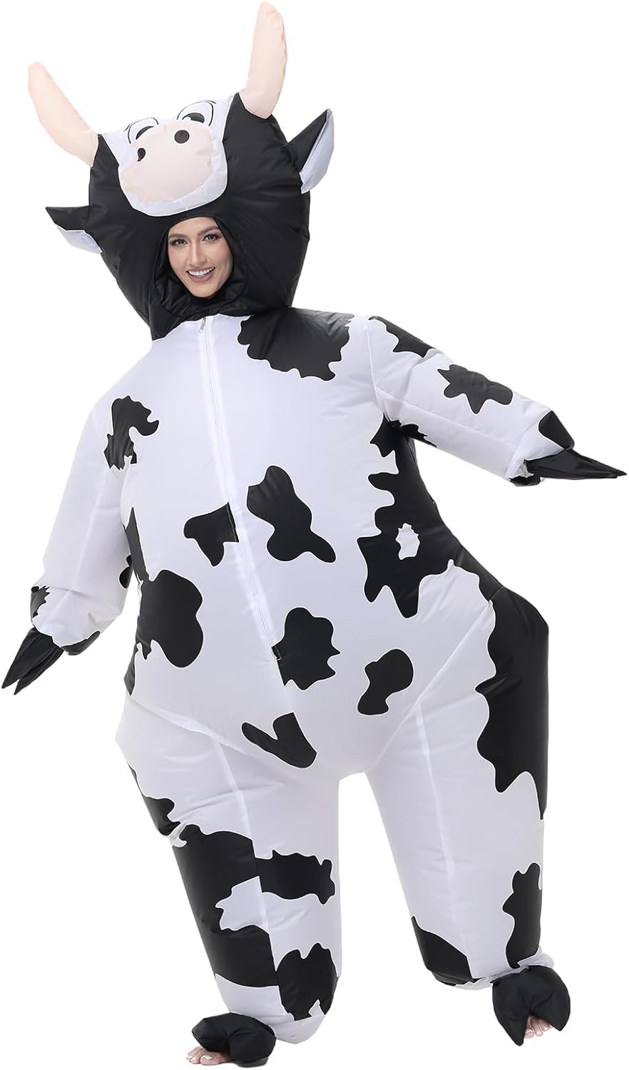Inflatable Cow Costune Blow up Animal Costume for Cosplay Party Halloween Suit Parade Carnival Outfit - Image 2