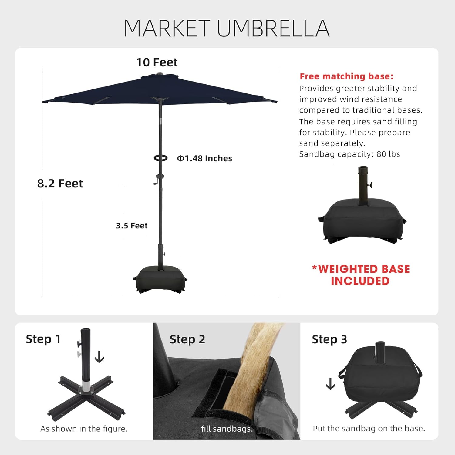 Light Up Your Outdoors: Review of the wikiwiki 10FT Solar LED Patio Umbrella