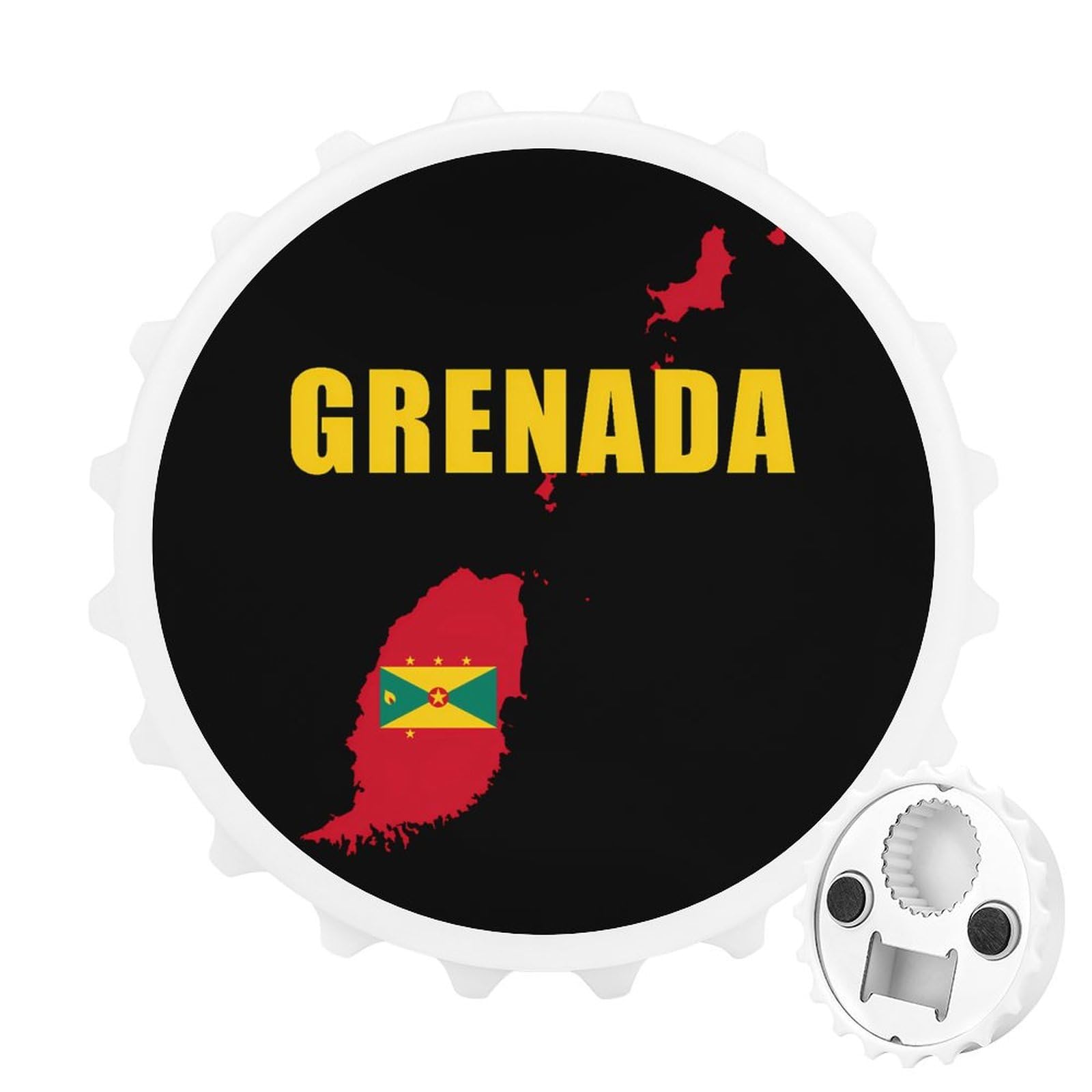 Grenada Grenadian Map Flag Magnetic Bottle Opener Refrigerator Magnet Fridge Magnets Kitchen Supplies