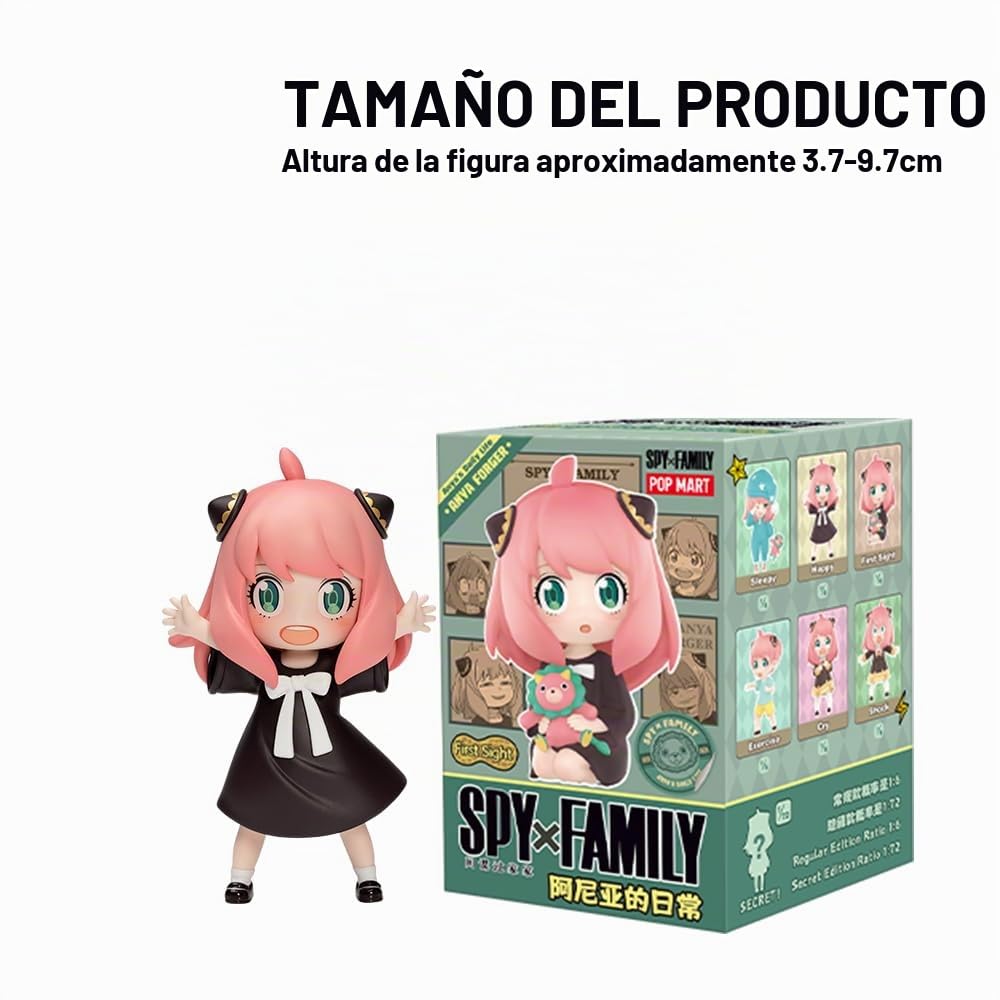 POP MART Spy × Family Anya's Daily Life Series 1Box 2.5 pulgadas Personaje articulado Diseño Premium Regalos para mujeres Fanáticas Caja ciega coleccionable Juguete Arte Figura de acción