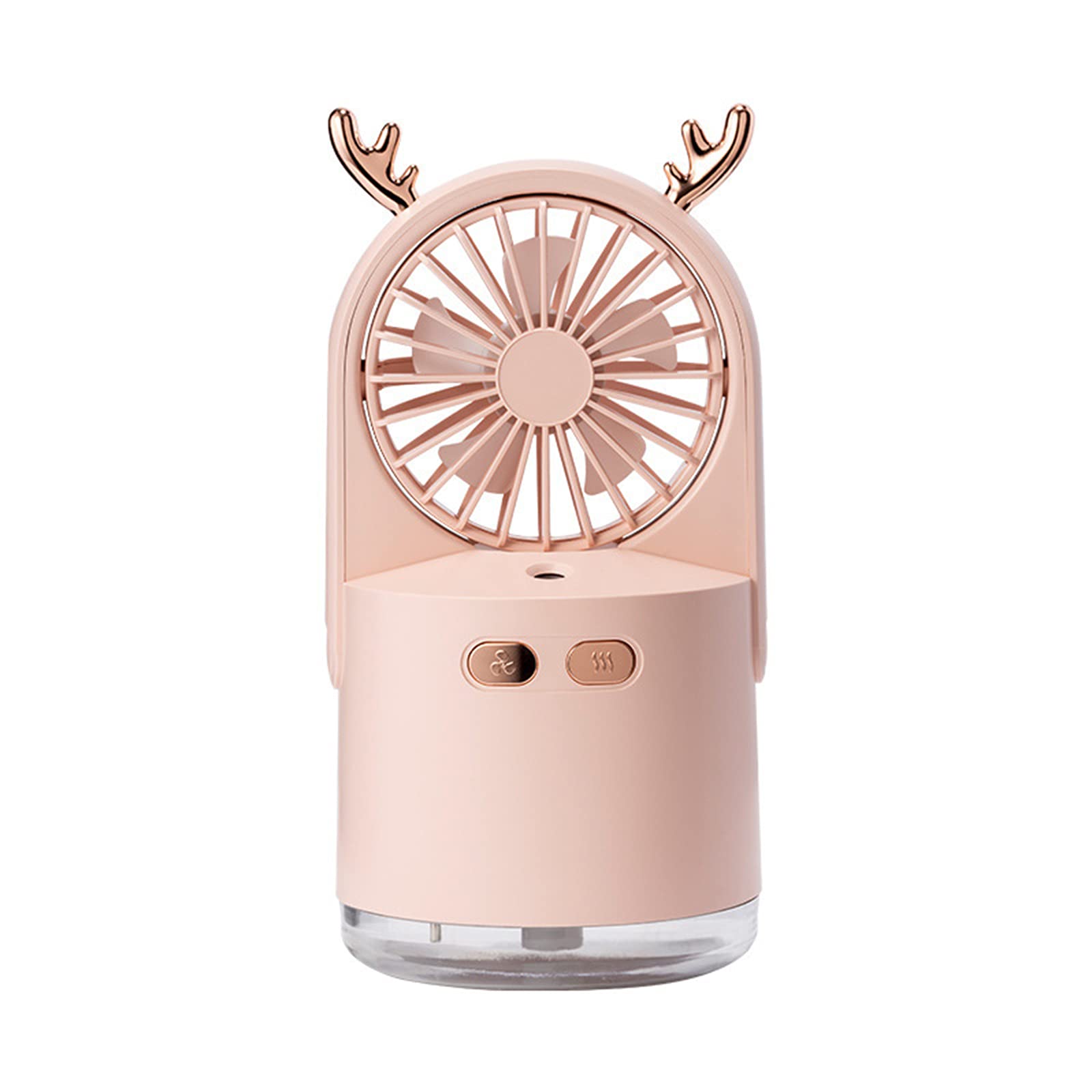 Mini ventilateur de dessin animé ventilateur usb de bureau rose rechargeable