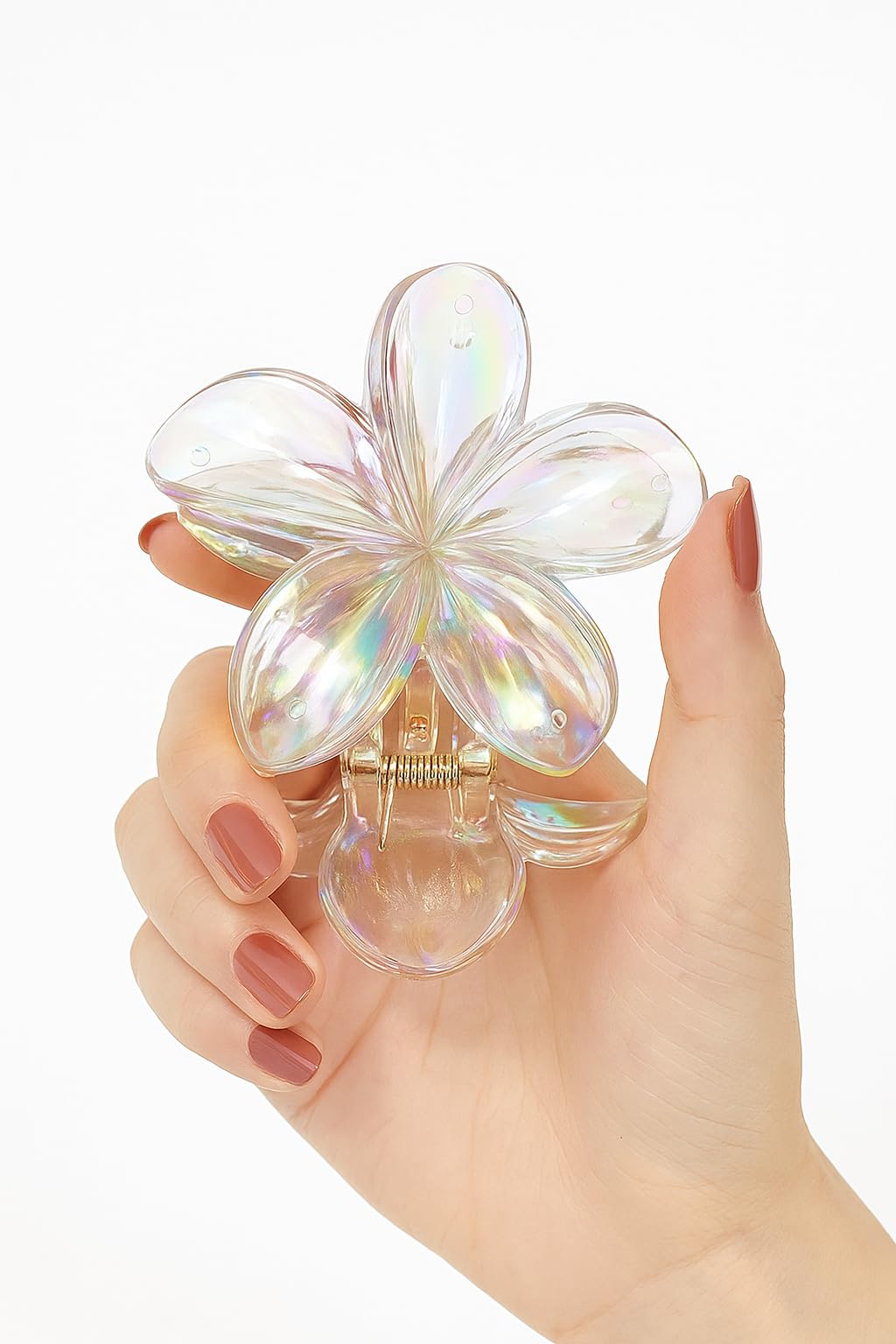 Galaxy Fashion Point Premium Flower Shape Transparent Hair Claw Clip for Women & Girls | Strong Hold Hair Accessory for Daily Use (pack of 3)-image-21