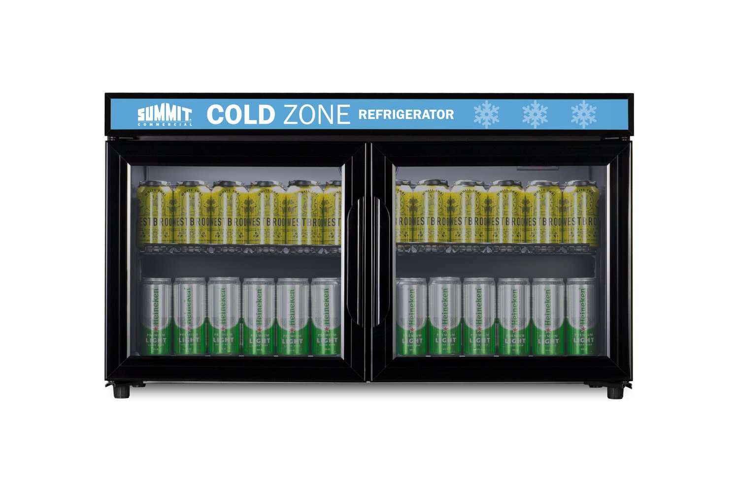 Summit Appliance 36 In. 3.2 Cu. Ft. Commercial Back Bar Beverage Center In Black Scr3502d on Fridge.com - View 4