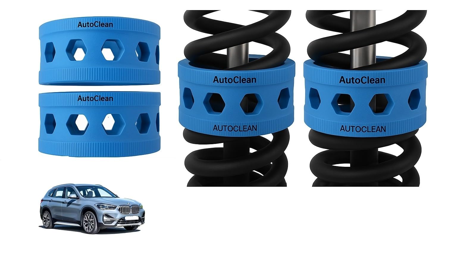 Autoclean Front Coil Spring Rubber Buffer Kit for X1 | Size A | Increases Car Height, Shock Absorber & Suspension Stabilizer Cushioner-image-42