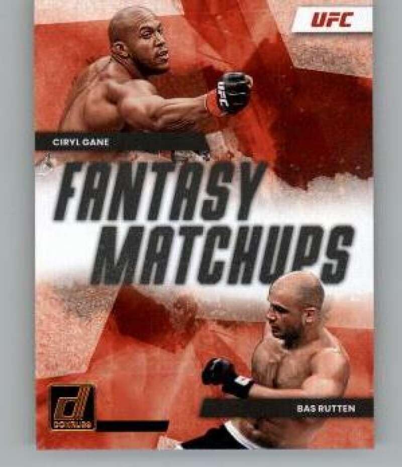 2023 Donruss UFC Fantasy Matchups #6 Bas Rutten/Ciryl Gane Heavyweight MMA Official Trading Card