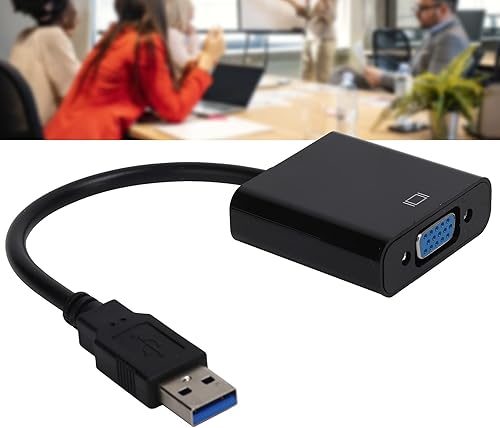Miniatura 2 de Convertidor USB3.0 a VGA, cable adaptador HD 1080P de 5 Gbps, tarjeta de video externa hembra de 15 pines para portátiles, escritorios, monitores,